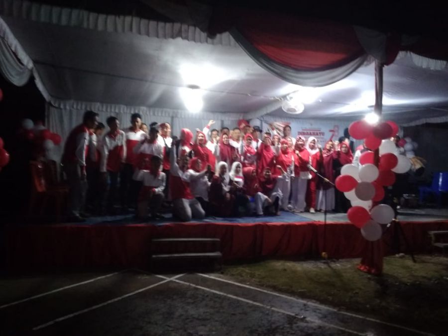 Acara Puncak Peringatan HUT RI Ke -78 di BTN Air Lintang Muara Enim Berlangsung Meriah