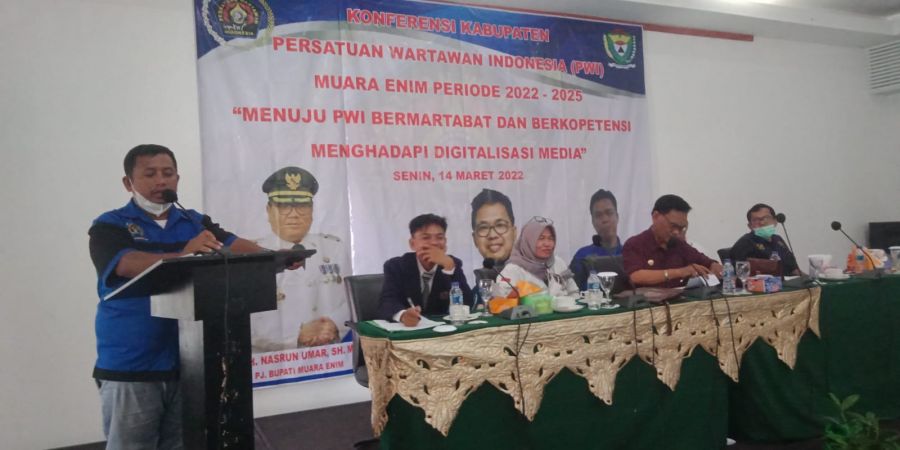 Al-Azhar Terpilih Ketua PWI Kabupaten Muara Enim Priode 2022-2025