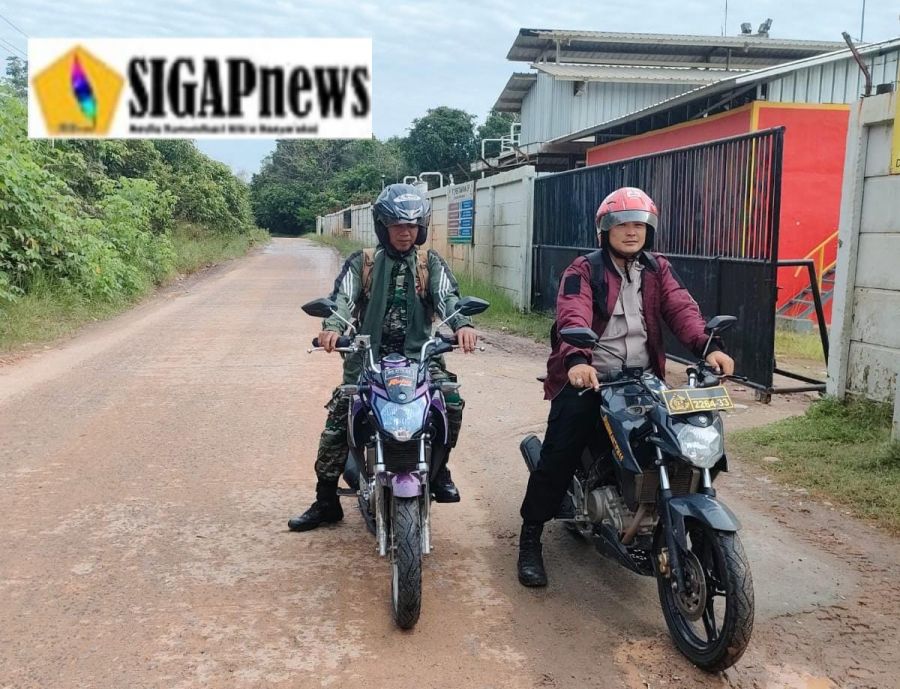 Antisipasi Karhutla, Polsek Rambang Bersama Babinsa Lakukan Patroli