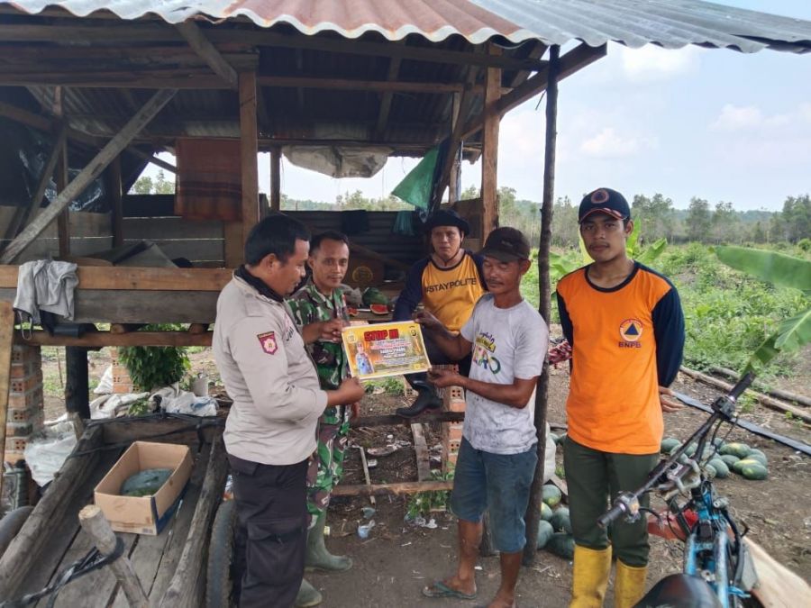 Antisipasi Karhutla, Polres & Polsek Jajaran Beri Himbauan Masyarakat Lewat Operasi Bina Karuna Musi