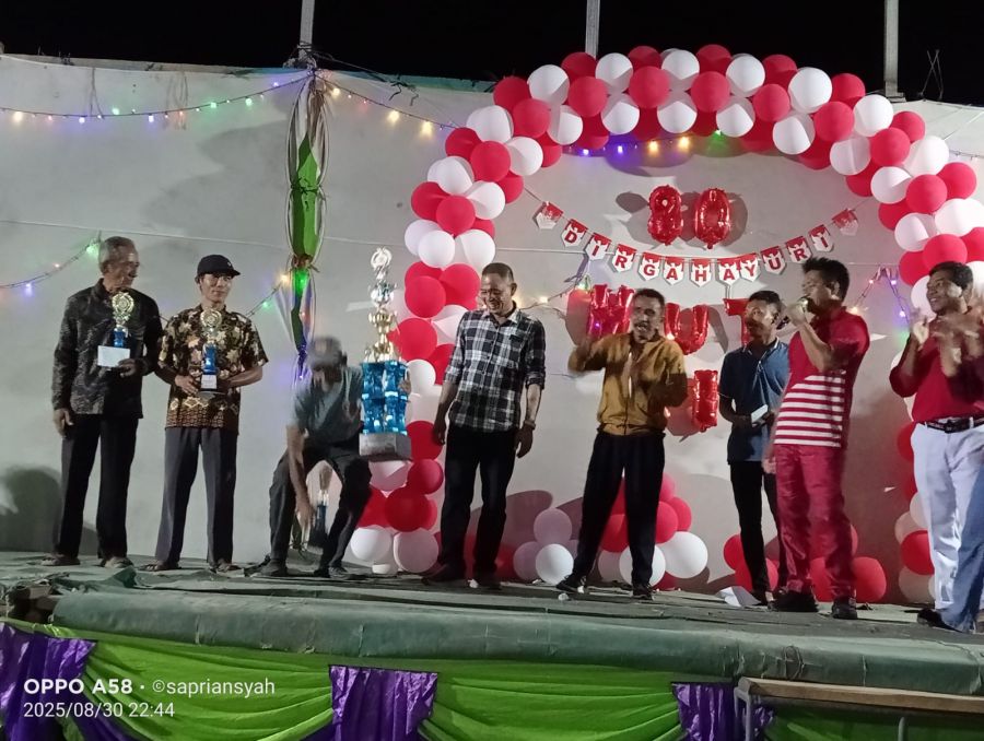 Antusias Masyarakat desa Air Cekdam Pada Malam Puncak, Penuh Haru Tawa dan Bahagia