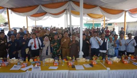 Asisten I Bidang Pemerintahan dan Kesra Kab. Muara Enim H Emran Tabrani Hadiri Sosialisasi Talud