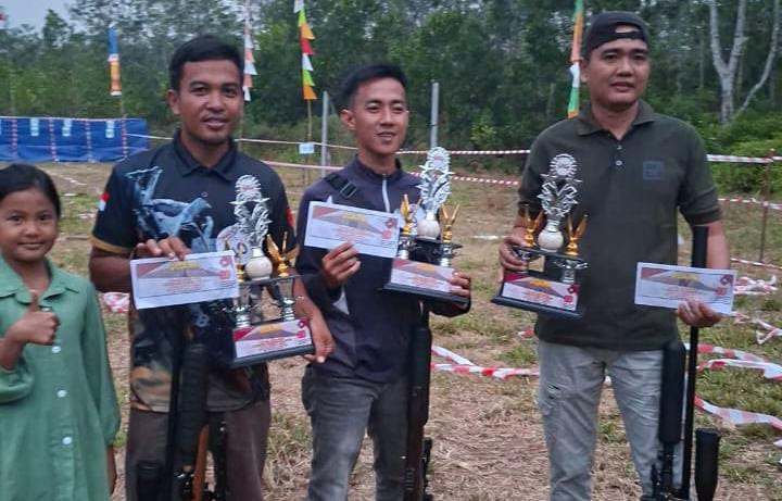 Asli Putra Desa Panta Dewa Pali, Borong Prestasi dikejuaraan Menembak di Kecamatan Rambang