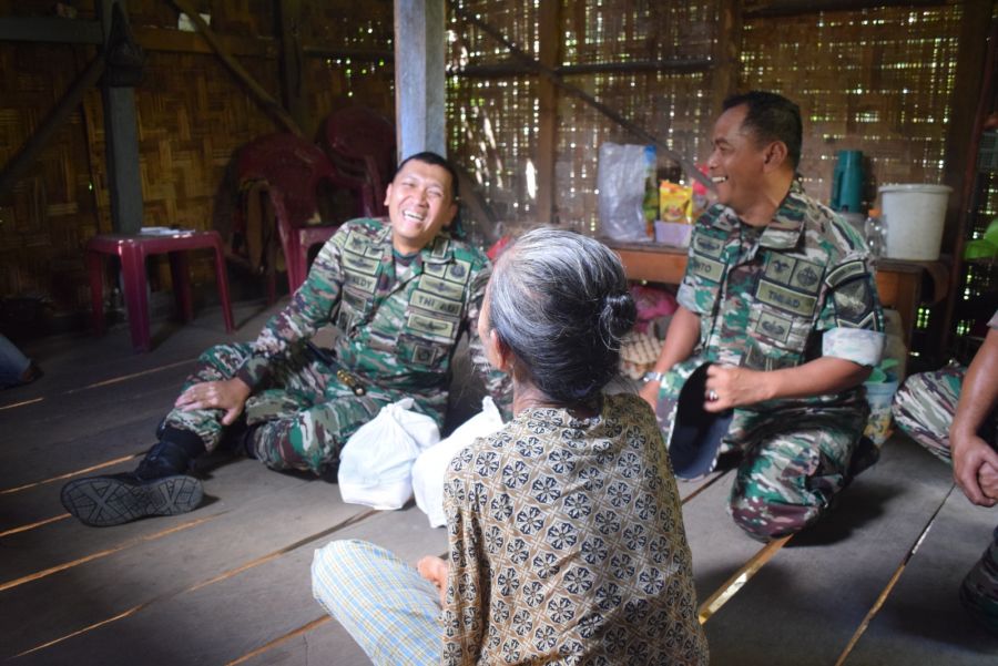 Atasi Kesulitan Masyarakat, Dandim 0409/RL Datangi Rumah Warga Alami Keterbatasan