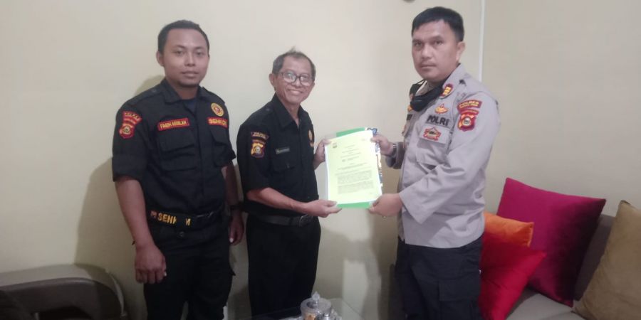 Audiensi Senkom ke Kasat Binmas Polres Muara Enim, Rangka Jelang Munas 4 Senkom Mitra Polri