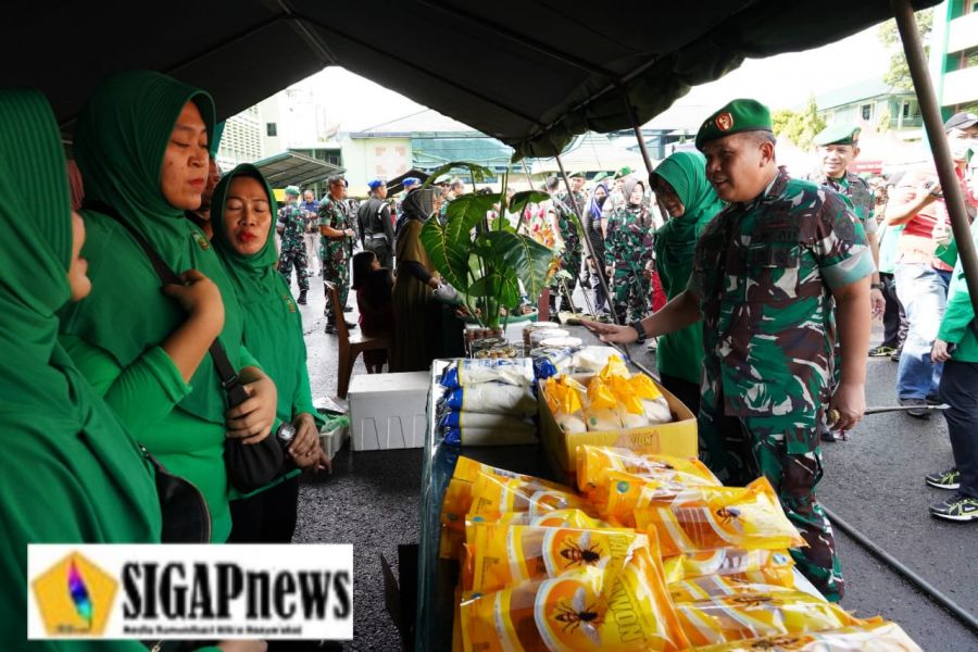 Bantu Ringankan Beban Kebutuhan Sembako, Kodam II/Swj Gelar Bazar Murah