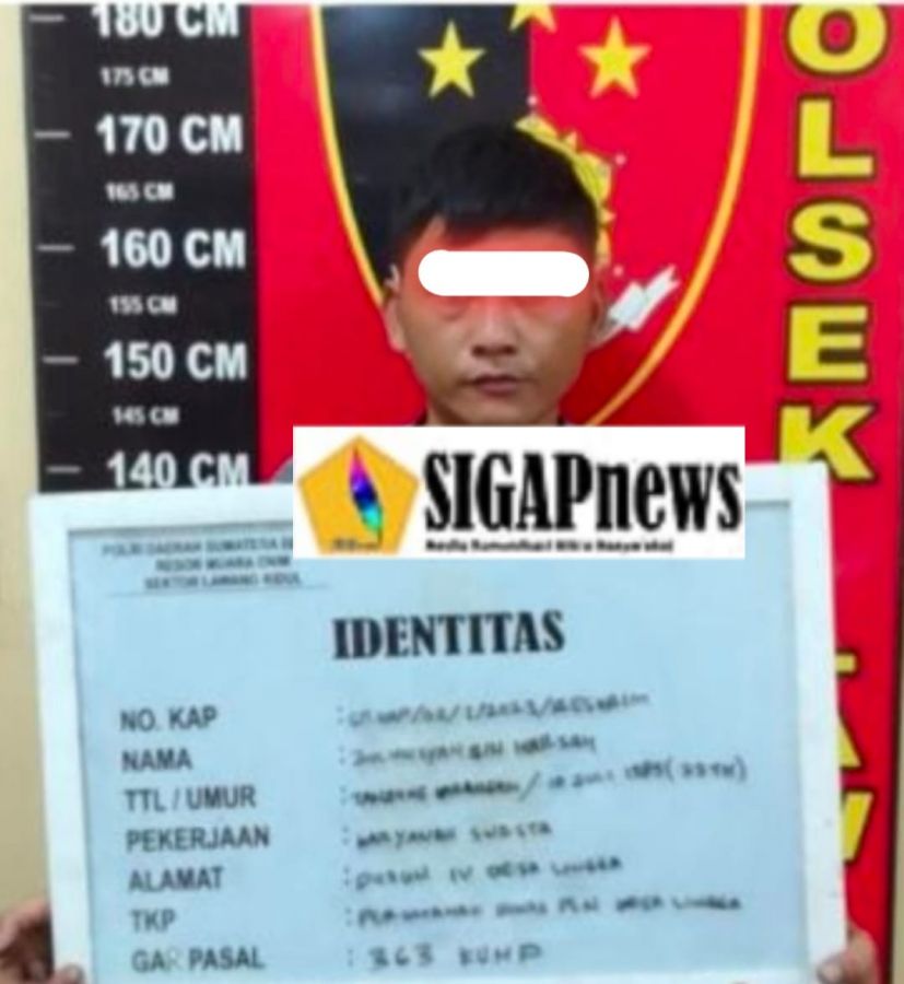Berani Curi di Rumah Dinas PLN Tanjung Enim, Pelaku Ini Berhasil di Tangkap Polisi
