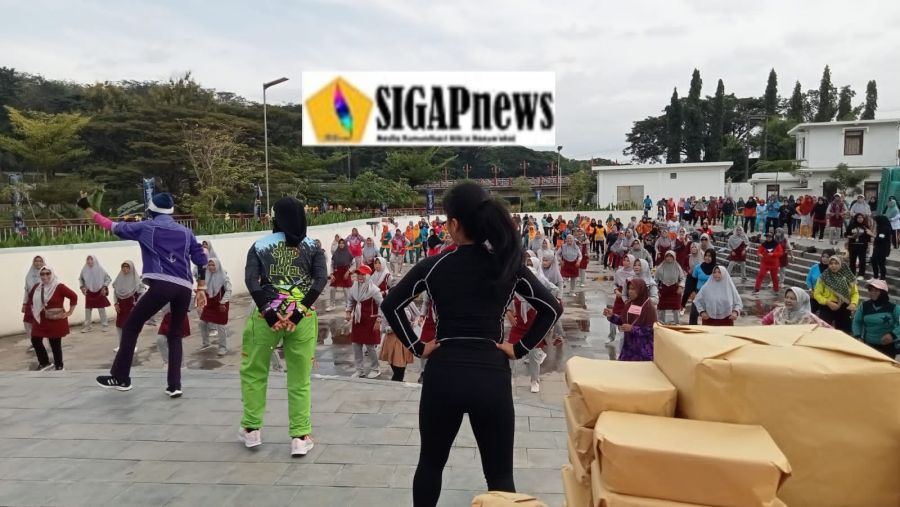 Bersama Eskayvie, Masyarakat Ikuti Senam jantung Sehat 