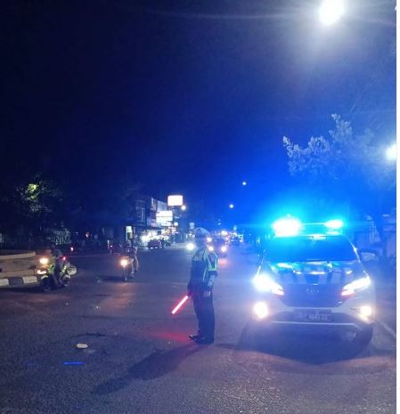 Blue Light Patrol, Satlantas Polres Muara Enim Cegah Balapan Liar dan Kenalpot Brong