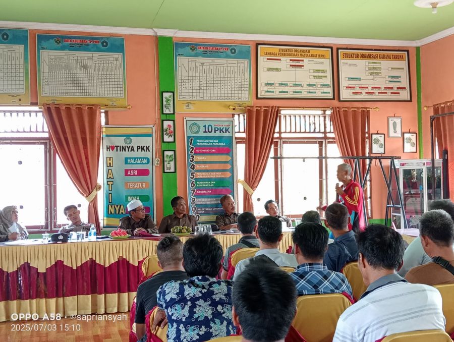 BPD Tanjung Terang Gelar Rapat  Bahas Pengaduan Masyarakat, Beberapa Point Penting disampaikan