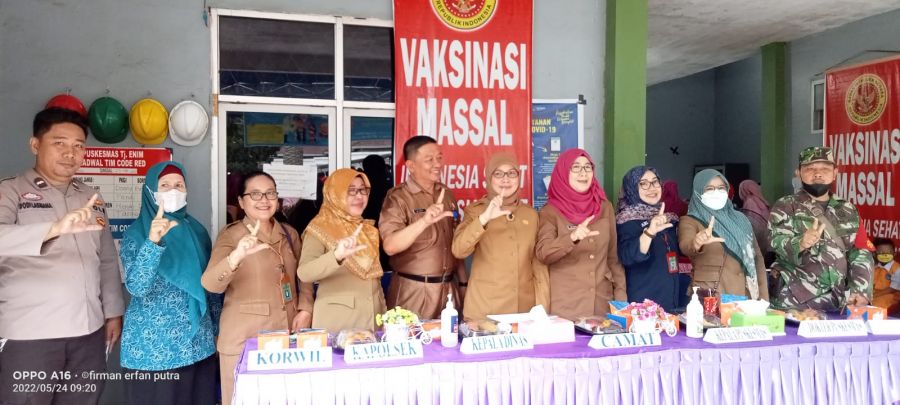 Camat Lawang Kidul Hadiri Launching Bulan Imunisasi Anak Nasional (BIAN) Tahun 2022
