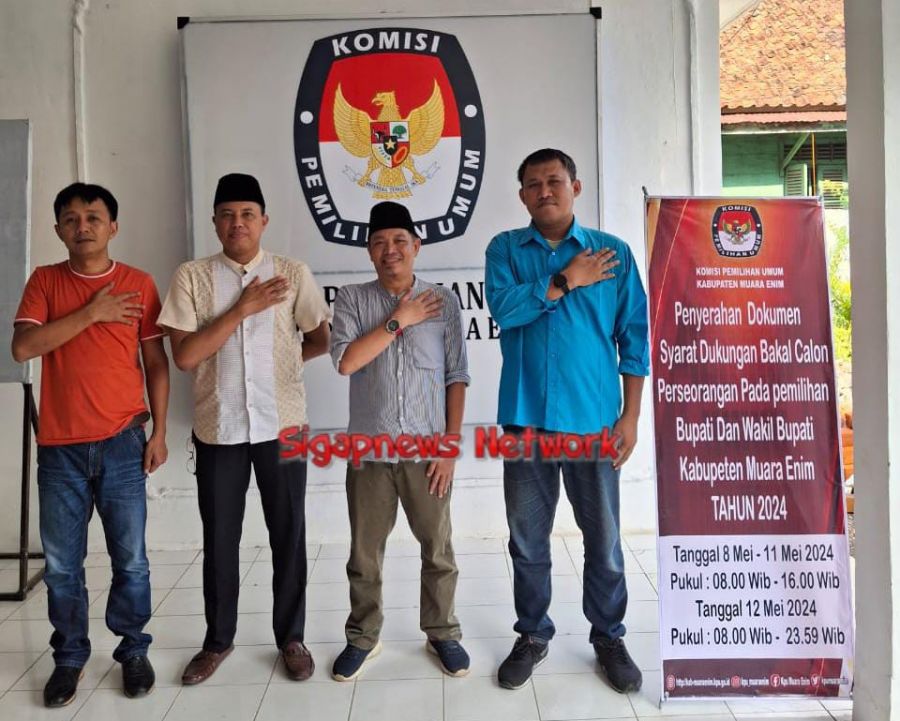 Cabup dan Cawabup Jalur Independen Datang ke KPUD Muara Enim PRIODE 2024-2029, Ada Apa?