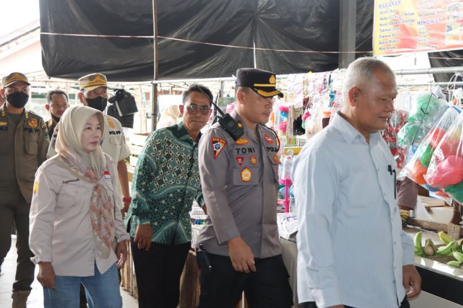 Cek Harga Jelang Ramadhan, Polres Muara Enim Bersama Stakeholder Terkait Sidak ke Pasar