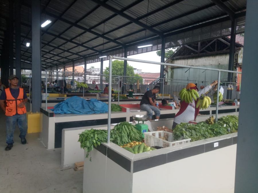 Cukup Waktu Tiga Hari Dinas Pengelola Pasar Muara Enim Sukses Pindahkan Para Pedagang