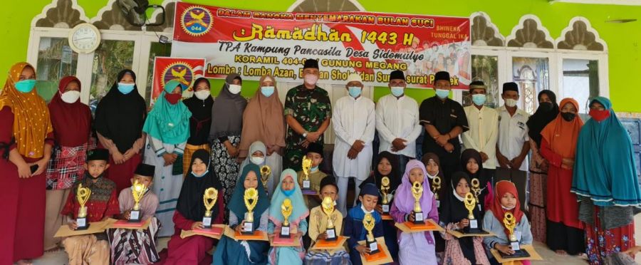 Sukses Gelar Perlombaan di Kampung Pancasila, Danramil 404-04/GM Bangga dan Terharu