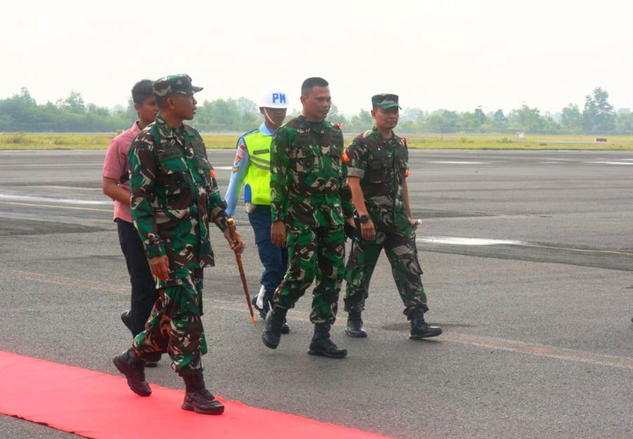 Danrem 043/Gatam Cek Kesiapan PAM VVIP Kunker Presiden RI