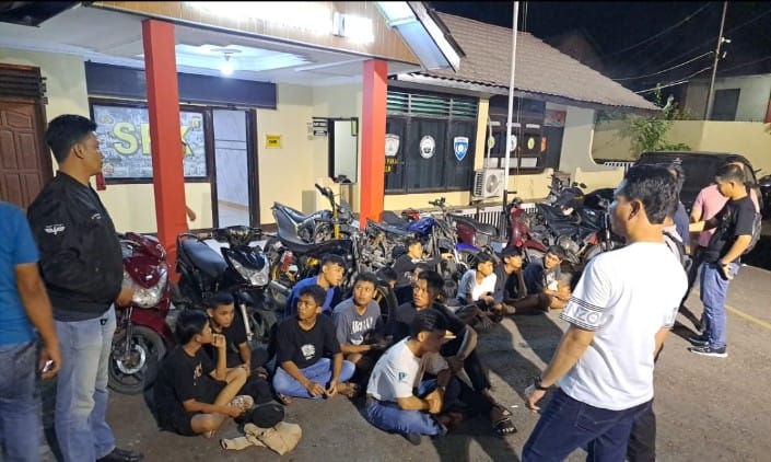 Dari Laporan Warga Melalui Banpol, Polsek Lawang Kidul Berhasil Amankan Kendaraan Balap Liar