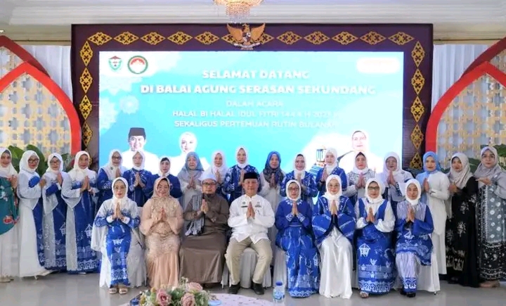 Dharma Wanita Persatuan Kabupaten Muara Enim Gelar Halal Bilhalal
