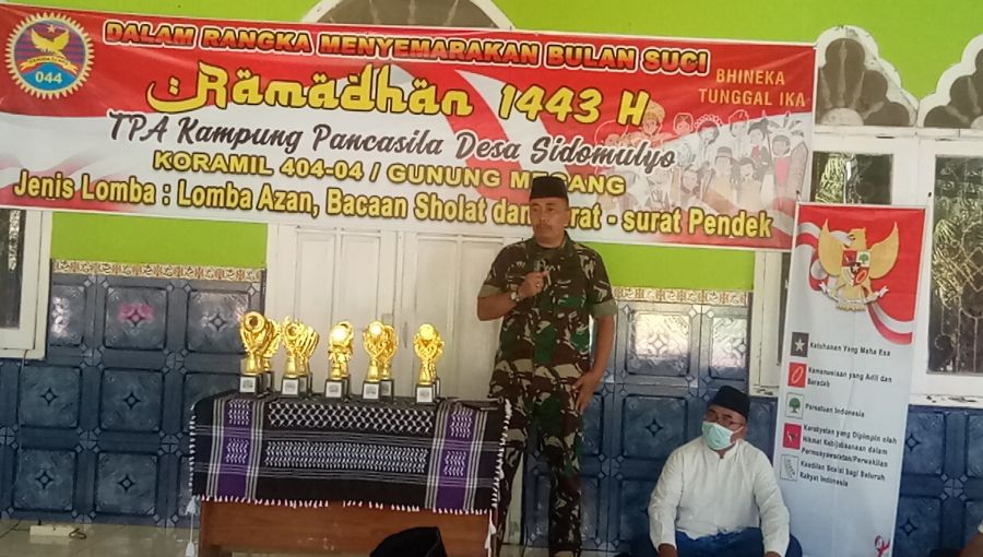 Danramil 404-04/GM Adakan Lomba Bulan Suci Ramadhan 1443 H