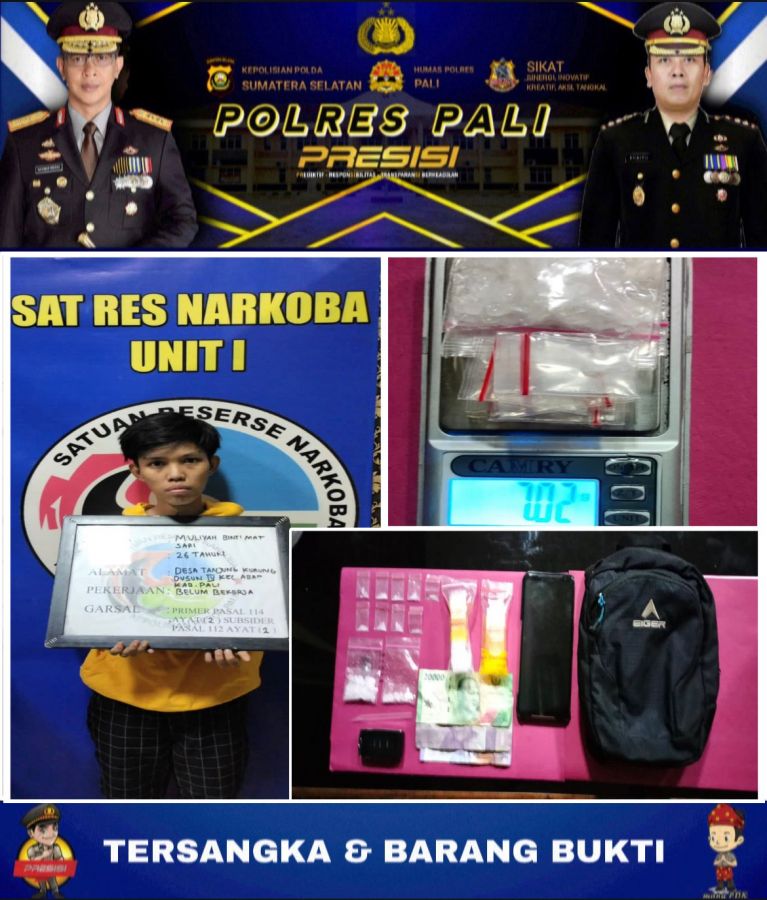 Diduga Menjadi Bandar Narkoba, Wanita Inisial ML Berhasil Dibekuk Polres PALI