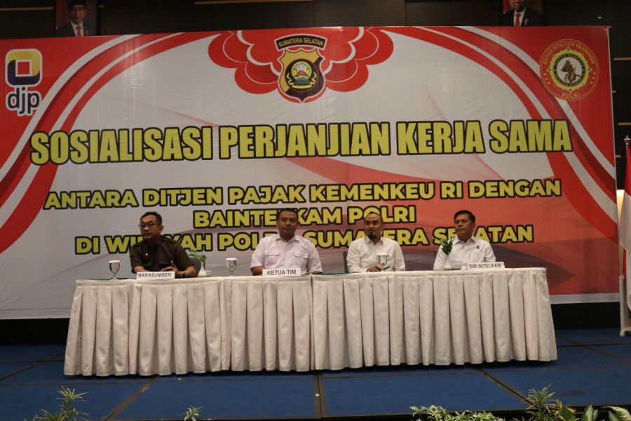 Gelar Sosialisasi Kerjasama Ditintelkam Polda Sumsel Antara Ditjen Pajak Kemenkeu RI Dg Baintelkam