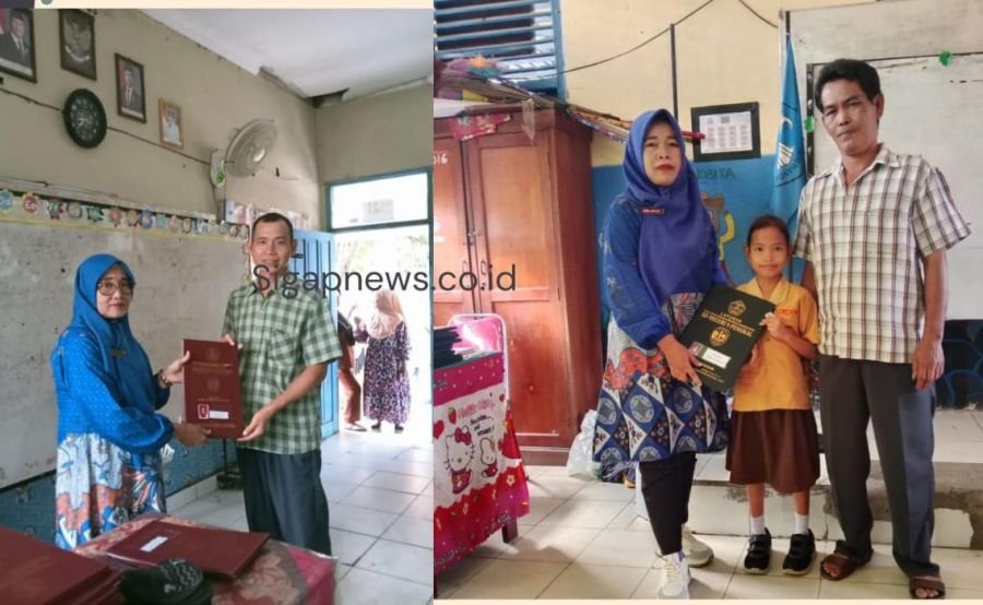 Gerakan Ayah Ambil Raport di SDN 9 Penukal Pali