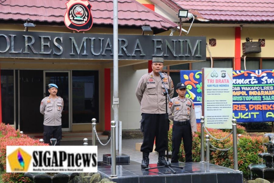 Guna Tingkatkan Keimanan dan Ketaqwaan, Polres Muara Enim Laksanakan Binrohtal Setiap Kamis