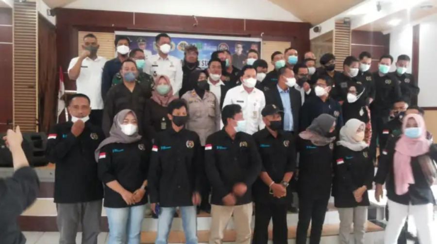 Walikota H. Ir. Ridho Yahya Hadiri Pelantikan Pengurus PWI Kota Prabumulih Priode 2021-2024