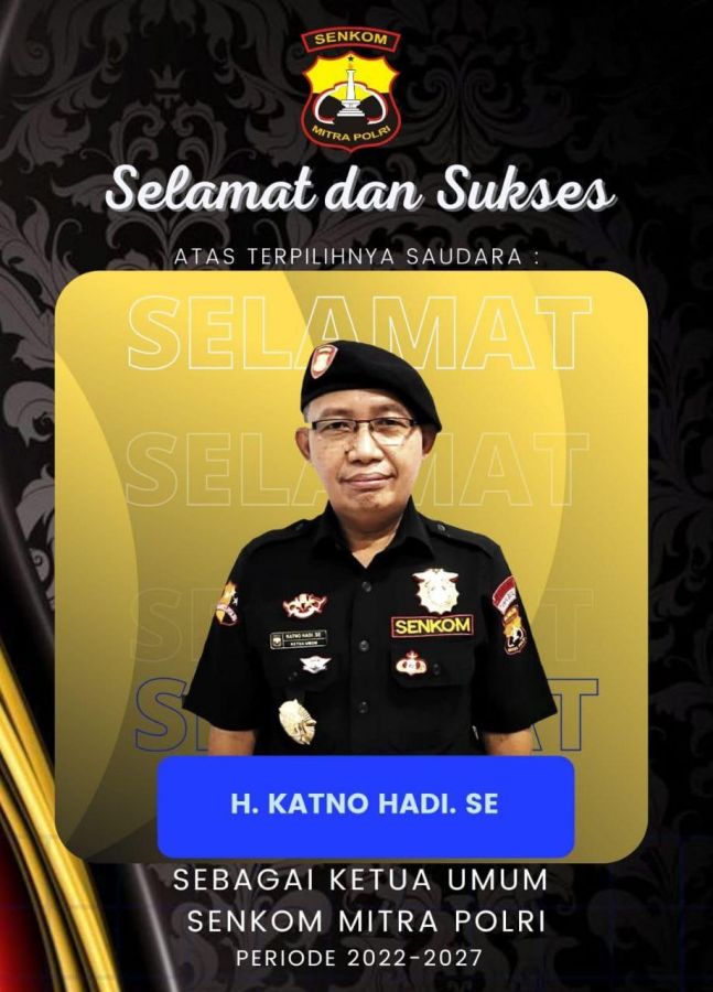 H. Katno Hadi, SE, MM Kembali Memimpin Senkom Mitra Polri Lima (5) Tahun Kedepan Priode 2022-2027