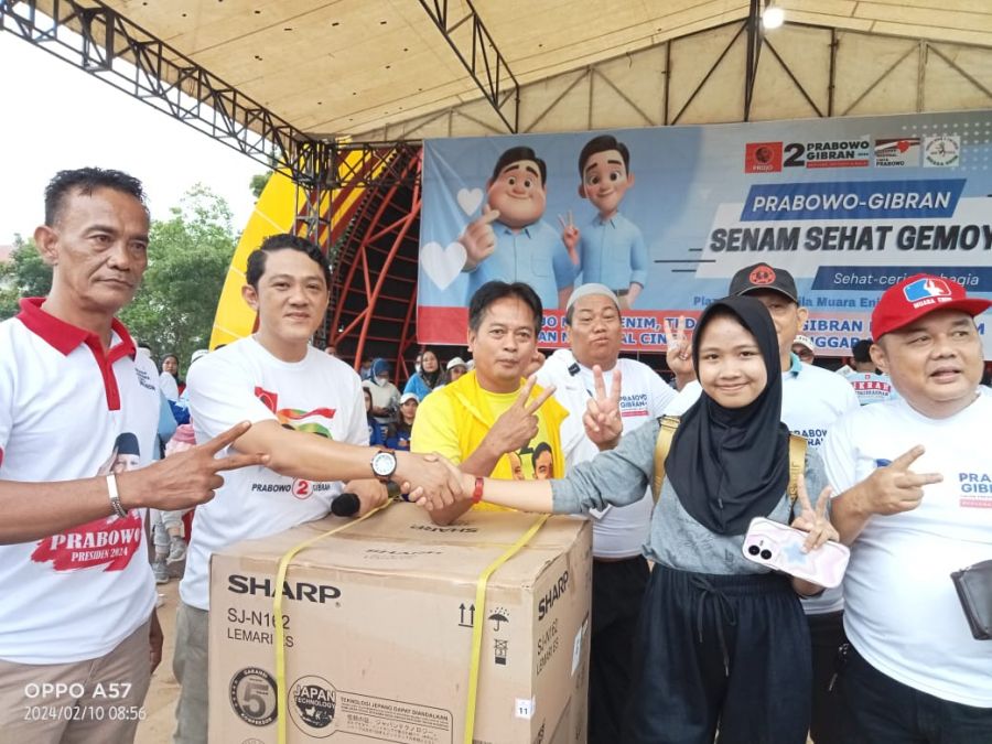 Hadiah Menanti Sehat Pun Didapat Bersama Pendukung Prabowo - Gibran, DPC Projo, TKD & GNCP