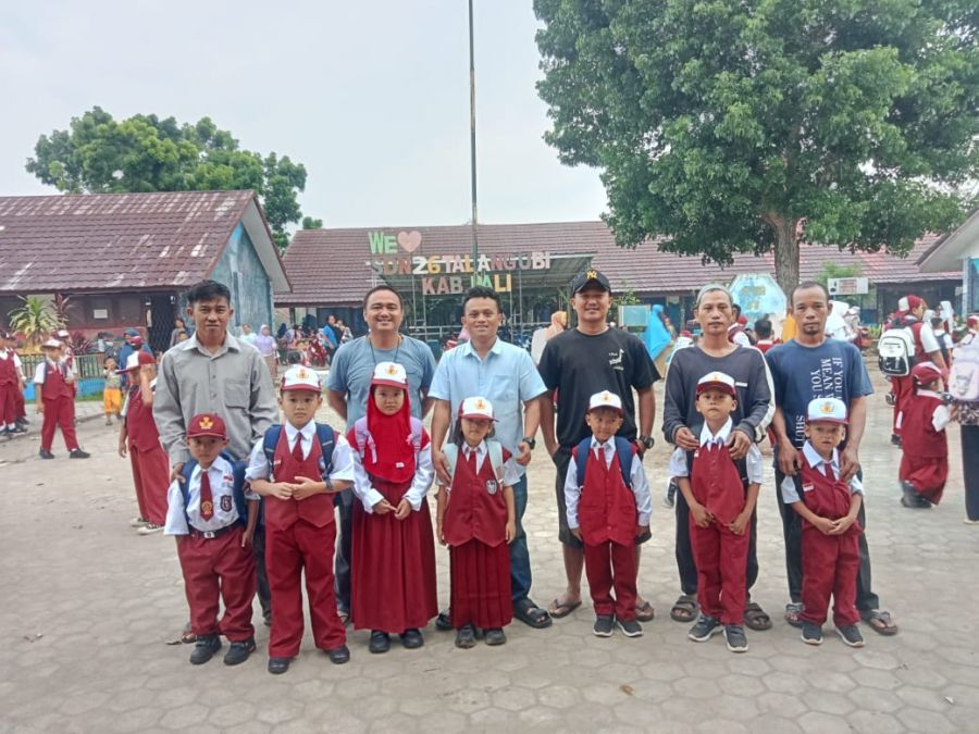 Hari Pertama Masuk Sekolah, Hari GATI SDN 26 Talang Ubi Wali Murid Antusias Antar Anak Sekolah