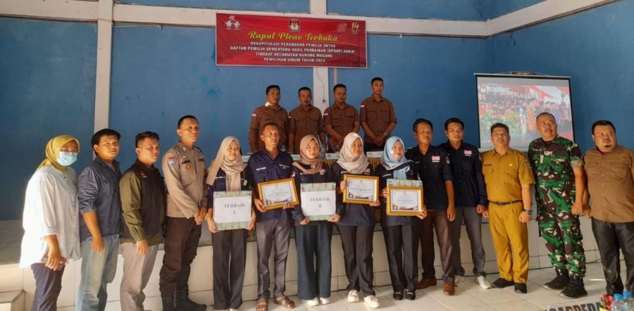 Hasil Rapat Pleno Terbuka PPK Gunung Megang Jelang Hadapi Pemilu 2024