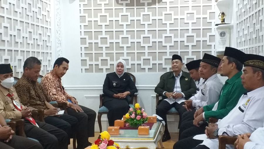 Jajaran Pengurus LDII Kota Palembang dan SPN Audiensi ke Pemkot