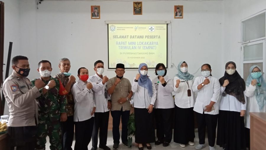 Kadinkes Muara Enim, Hadiri Rapat Mini Lokakarya Triwulan IV Tahun 2022 