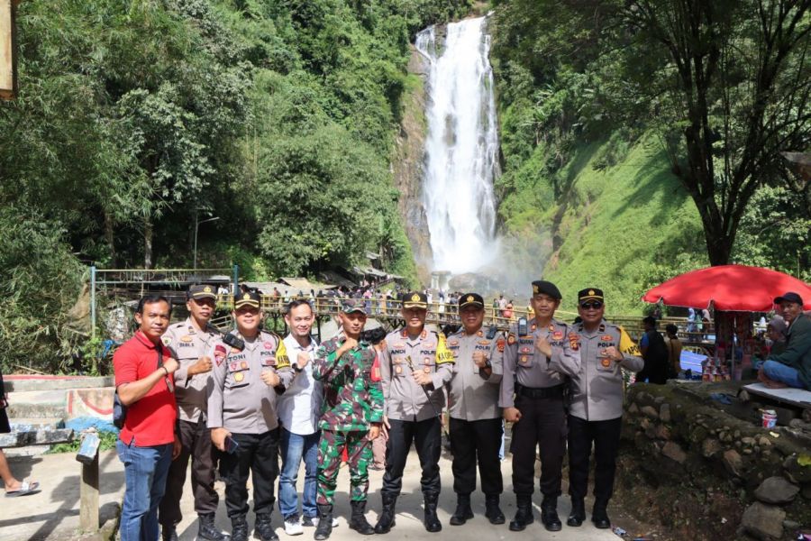 Kapolres Muara Enim Cek Objek Wisata Air Terjun Bedegung
