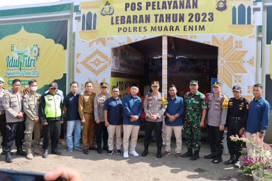 Kapolres Muara Enim Cek Pos Pengamanan dan Perlintasan Rel Kereta Api di Cinta Kasih