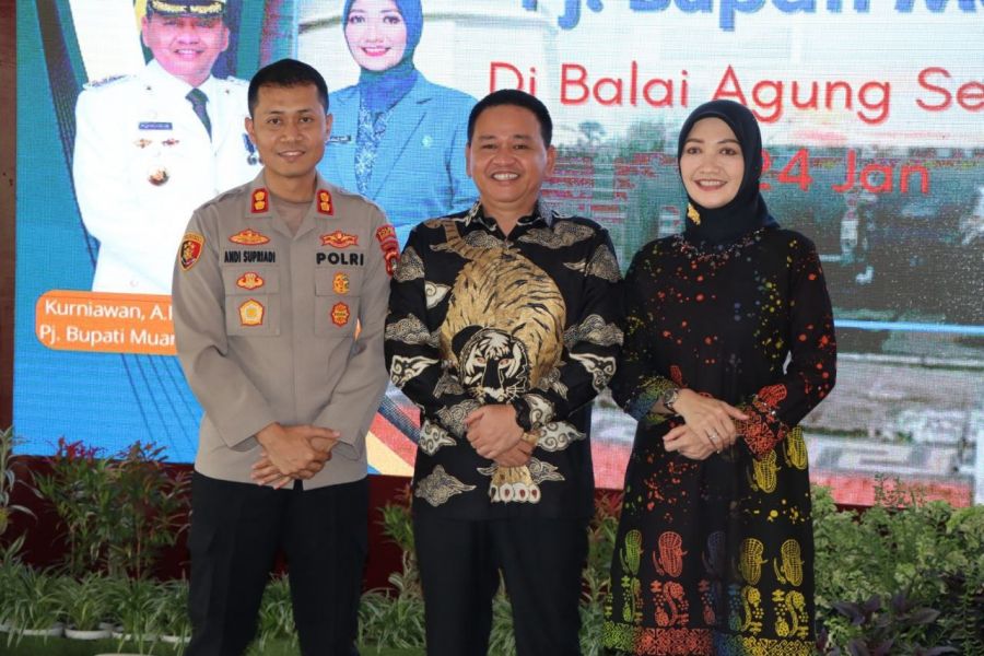 Kapolres Muara Enim Hadiri Ramah Tama Kenal Pamit Pj. Bupati Muara Enim H. Kurniawan AP., MSi
