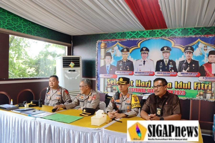 Kapolres Muara Enim Sambut Pamatwil Polda Sumsel dalam Kesiapan Operasi Ketupat Musi 2023