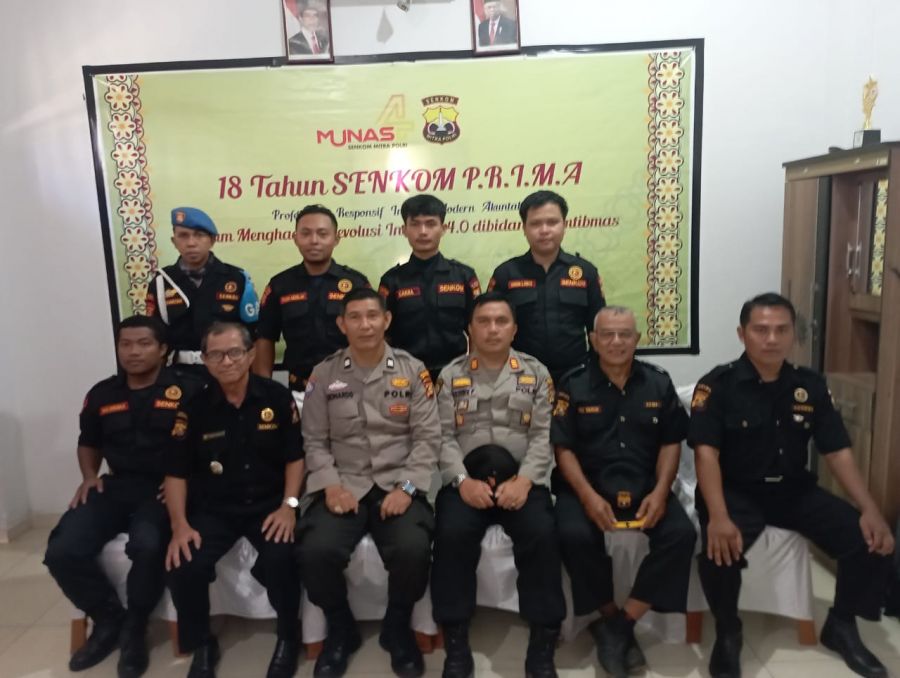 Kasat Binmas Polres Muara Enim AKP Ferry Perdianto Hadiri Acara Munas IV Senkom Mitra Polri Kabupate