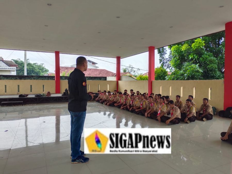 Kasi Humas Polres Muara Enim Sebagai Pembina Saka Pramuka Bhayangkara 