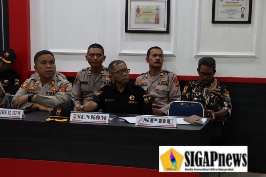 Ketua Senkom Kab. Muara Enim Hadiri Vidcon Rakor Linsek Pam Ops Ketupat Musi 2023 Polres Muara Enim