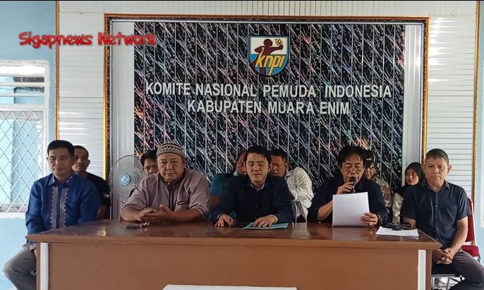 Konferensi Pers DPD KNPI Kabupaten Muara Enim, Bahas Issue Terkait KNPI Versi Lain