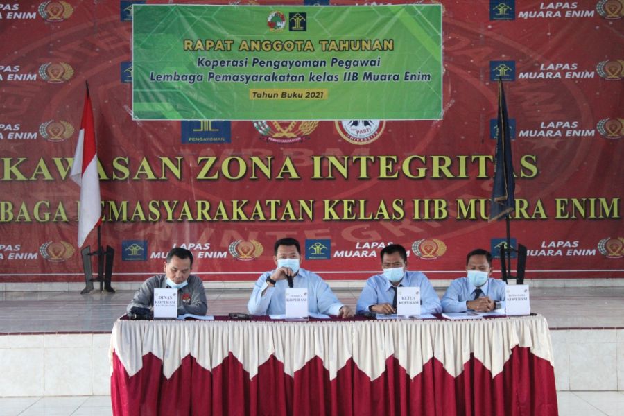 Koperasi Pengayoman Lapas Muara Enim Gelar Rapat Anggota Tahunan 2022