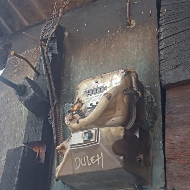KWH Terbakar, Tiga Rumah Di Saringan Tanjung Enim Ikut Hangus