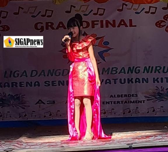 Lida Rani Juara Terbaik di Raih Penyanyi Cilik Shalsabilla Warga Kecamatan Rambang Muara Enim