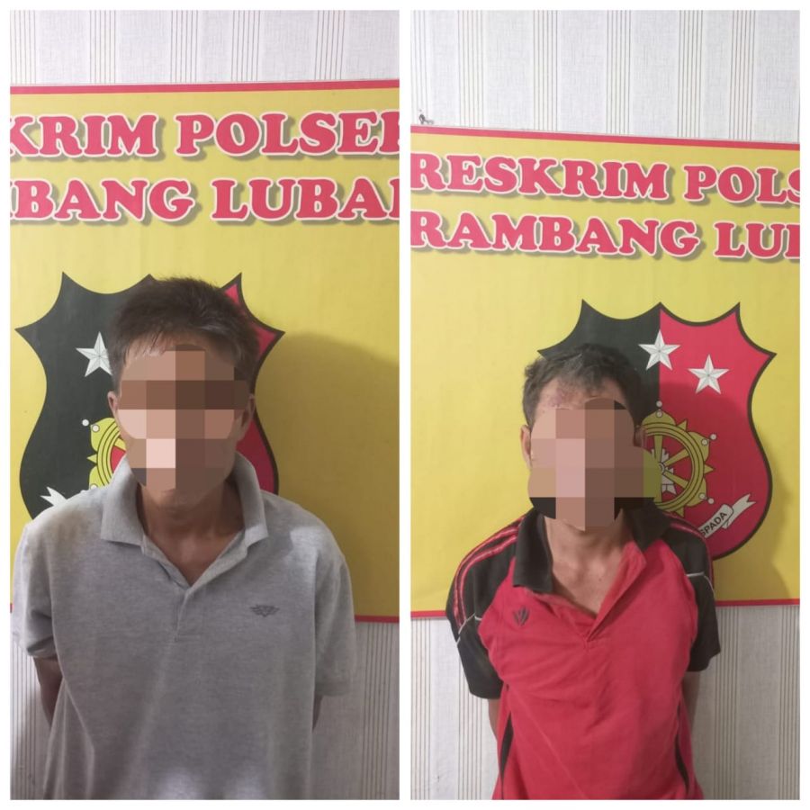 Maling Pipa Besi Milik PT. Pertamina Kedua Pria ini Diringkus Polsek Rambang Lubai