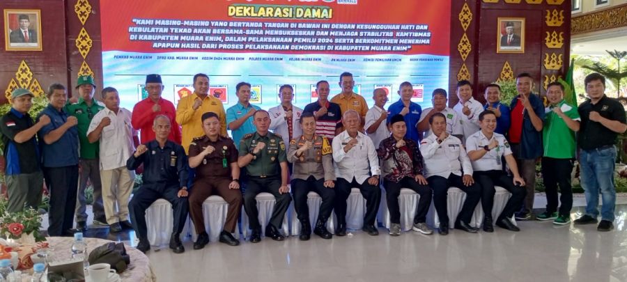 Melalui FGD Kita Wujudkan Pemilu 2024 yang Aman, Damai, & Kondusif di Wilkab Muara Enim