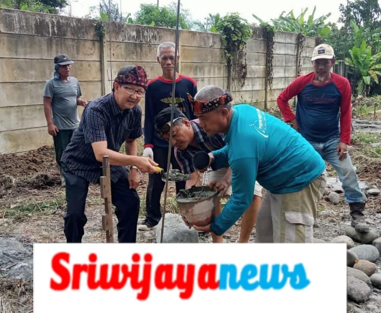 Modal Nekat, Pembangunan Museum Rumah Adat Peletakan Batu Pertama Dilakukan Ketua DPRD Muara Enim