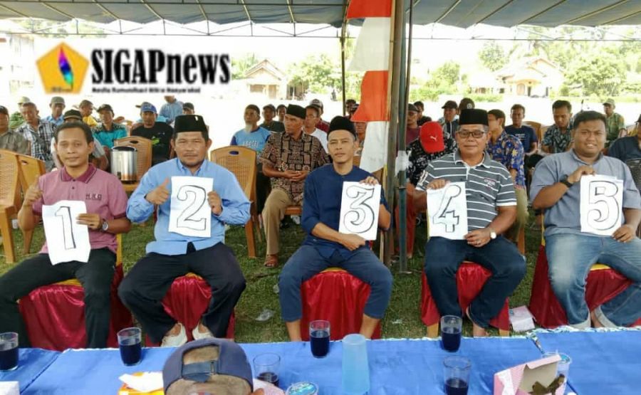 Panitia Pilkades Sumaja Makmur Gelar Penetapan Calon Kades & Nomor Urut, Berikut Nama - Namanya