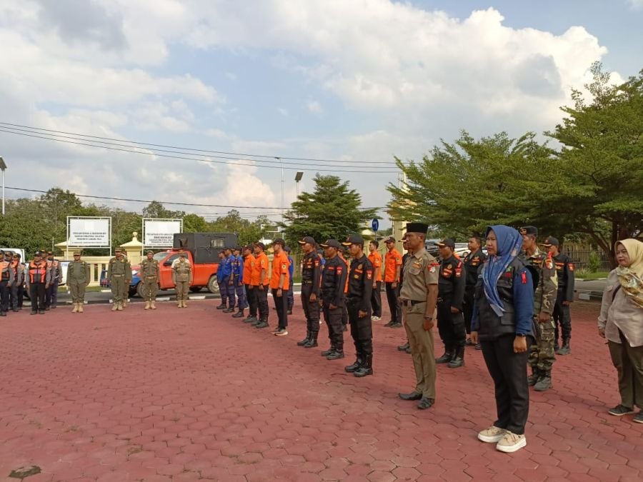 Pasukan Senkom Mitra Polri Pali Ikuti Upacara Ops Ketupat Musi 2026